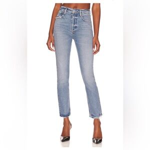 AGOLDE Riley high rise organic cotton blend. Worn once. Excellent condition.